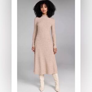 Vince Elegant Beige Knit Dress